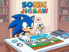 Leikur Sonic Jigsaw á netinu