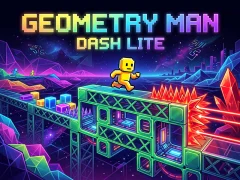 Leikur Geometry Man Dash Lite á netinu