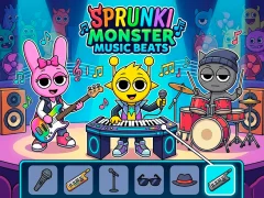 Leikur Sprunki Monster Music Beats á netinu