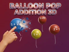 Leikur Balloon Pop Addition 3D á netinu