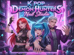 Leikur K Pop Demon Hunters Nail Studio á netinu