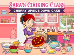 Leikur Sara’s Cooking Class: Cherry Upside Down Cake á netinu