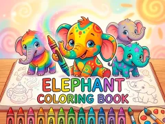 Leikur Elephant Coloring Book á netinu