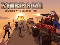 Leikur Zombie Road: Shooter with Destruction á netinu