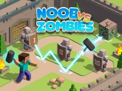 Leikur Noob vs Zombies á netinu