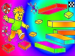 Leikur Coloring Book: Roblox Obby Runner á netinu
