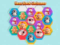 Leikur Hexa Stack Christmas á netinu