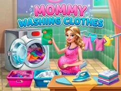 Leikur Mommy washing clothes á netinu