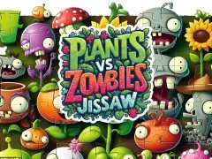 Leikur Plants vs Zombies Jigsaw á netinu