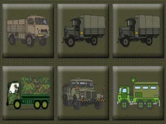 Leikur Army Trucks Memory á netinu