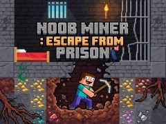 Leikur Noob Miner: Escape From Prison á netinu
