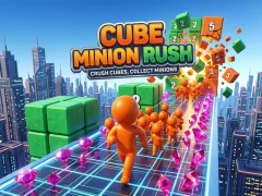 Leikur Cube Minion Rush á netinu