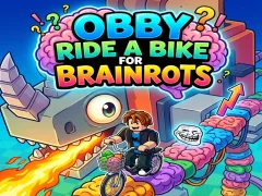 Leikur Obby Ride a Bike For Brainrots á netinu