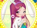 Leikur Winx bunny style: Round Puzzle á netinu