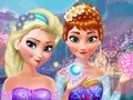 Leikur Anna & Elsa Makeover á netinu
