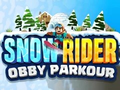 Leikur Snow Rider Obby Parkour á netinu