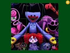 Leikur Poppy Huggy Horror Sliding á netinu