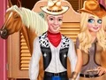 Leikur Frozen Couple Cowboy Style á netinu