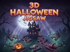 Leikur 3D Halloween Jigsaw á netinu