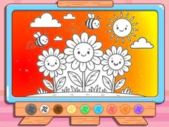 Leikur Coloring Book: Happy Flower á netinu