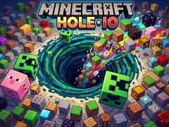 Leikur Minecraft Hole IO á netinu