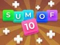 Leikur Sum Of 10: Merge Number Tiles á netinu