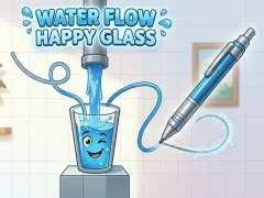 Leikur Water Flow Happy Glass á netinu