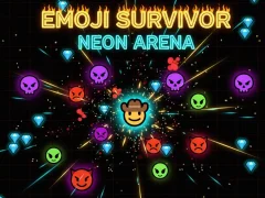 Leikur Emoji Survivor - Neon Arena á netinu