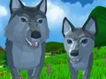 Leikur Wolf simulator wild animals á netinu