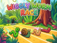 Leikur Wiggly Worm Race á netinu