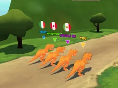 Leikur Dinosaur Shifting Run á netinu