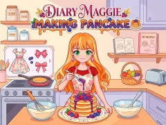 Leikur Diary Maggie Making Pancake á netinu