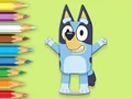 Leikur Coloring Book: Happy Bluey á netinu