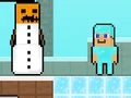 Leikur Noob vs Pro Snowman á netinu