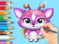 Leikur Coloring Book: Cute Fluvsies á netinu