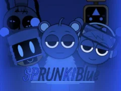 Leikur Sprunki Blue Mod á netinu