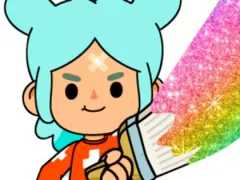 Leikur Coloring Book: Toca Boca Rita á netinu