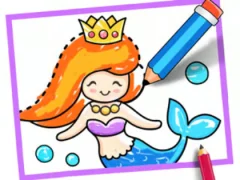 Leikur Toddler Drawing: Mermaid á netinu