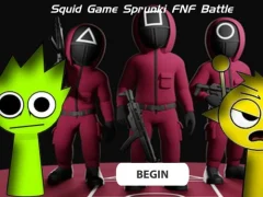 Leikur Squid Game Sprunki Fnf Battle á netinu