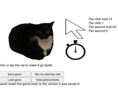 Leikur Spinning Cat Clicker á netinu