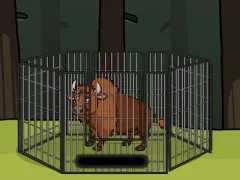 Leikur Rescue the Bison from Cage á netinu