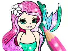 Leikur Coloring Book: Little Mermaid á netinu