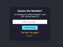 Leikur Number Guessing á netinu