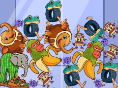 Leikur Italian Brainrot: Animals Merge Puzzle á netinu