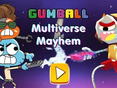 Leikur The Amazing World of Gumball Multiverse Mayhem á netinu