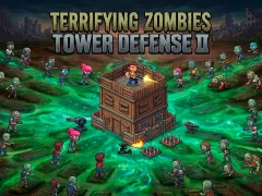 Leikur Terrifying Zombies Tower Defense II á netinu