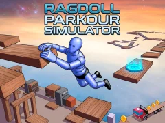 Leikur Ragdoll Parkour Simulator á netinu