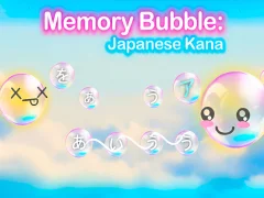Leikur Memory Bubble: Japanese Kana á netinu