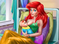 Leikur Princess Mermaid Mommy Birth á netinu