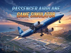 Leikur Passenger Airplane Game Simulator á netinu